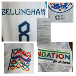 American College Football Wear 2022 경기 마모 된 선수 이슈 Kane Sterling Grealish Mount Maillot Bellingham Custom Number Sports Jersey