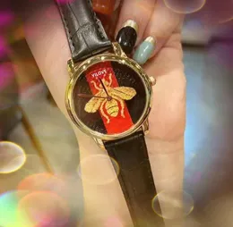 أفضل ثلاثة Stiches Women Wome Watch 34mm Quartz Mosted Mosted Geniuine Leather Belt Small Dial Luxury Popular Wristwatch Bracelet Montre de Luxe Gifts