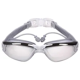 Óculos nadando com diopter miopia grau sile subaquáticos óculos anti-goggles de água L221028