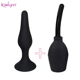 Beauty Items Newest Anal Butt Plug sexy Toys for Women Vaginal Cleaner Syringe Douche Enema Colon Irrigation Clean Anus Products