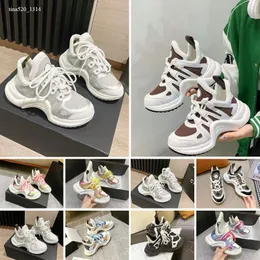 Projektanci Buty Casual Buta Botki Sample Arch Soled Luksusowa moda mężczyzna Kobiety Sneaker Trace-Up Treners Gruba dolna wysokość