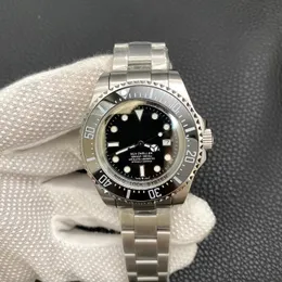 Dykning Herrklocka Automatisk Mekanisk DeepSea Sea Dweller Rostfritt stål Keramikram Super 2813 Urverk Armbandsur Sappire Glasögon 44mm 126660