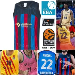 Baskı baloncesto basketbol 24 Kyle Kuric Jersey 2022-23 Barca Lassa 13 Tomas Satoransky 3 Oriol Pauli 23 James Nnaji 22 Cory Higgins 12 Nikola Kalinic EBA Endesa Takımı