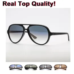 Neue klassische Piloten-Sonnenbrille für Damen, Schildkrötenrahmen, Farbverlauf, Luftfahrt-Sonnenbrille für Männer, die Uv400-Schutz fahren, Oculos Gafas 4125 Cat