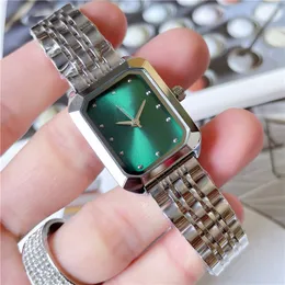 Marque de mode montres-bracelets femmes dames fille Rectangle Style luxe métal acier bande Quartz horloge X218