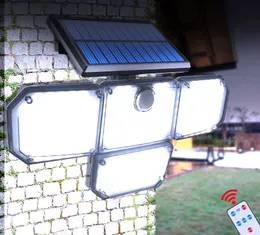 Solar Wall Lights Outdoor 182 -LED 112LLD LAMPE z regulowanymi głowami bezpieczeństwa światła powodziowe IP65 Wodoodporne 3 tryby robocze