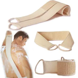 LOOFAH Длинное полотенце потирая ванна двойная отшелушивающие спины скруббер для тела по уходу за кожей.