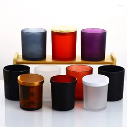 Kerzenhalter, Glasbehälter, leere Tasse mit Deckel, Farbe, mattierter Halter, Dir