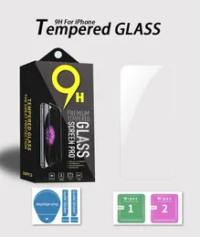 9h iPhone 15 15 13 Mini Pro Max 11 12 XR XS 7 6 8 Plus Samsung 0.33mm Clear Tempered Glass Film with Retail Package