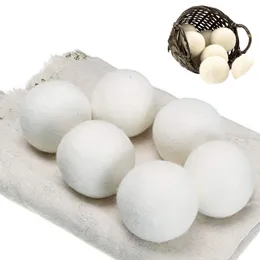 Reusable Wool Dryer Balls Premium Laundry Products Natural Fabric Softener Static Reduces Helps Dry Laundrys Quicker