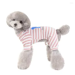Hundkläder husdjur jumpsuit pajamas overallys pajama liten dräkt Yorkshire maltese pomeranian poodle bichon schnauzer kläder