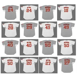 Proword Air01 Vintage 1971 Houston Baseball Jersey 24 Jimmy Wynn 18 Joe Morgan 28 Cesar Cedeno 49 Larry Dierker 40 Don Wilson 50 J.R. Richard Cesar