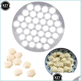 Moldes de cozimento 37 Cavidade Ravioli Press Maker Aluminium Moldes de bolinhos de cozinha Diy Pressation Pression Gadget Ferramentas reutilizáveis ​​220601 Drop de dh5l2