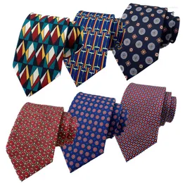 Kowądy Eleganckie 8 cm dla mężczyzn jedwabne wzory kwiatowe gravatas luksuse pour corbatas para hombre elegantes Mariage Akcesoria