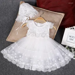 Girl Dresses Baby Baptism Dress 2022 Nylon Lace For Christening Infant Girls Wedding Party Clothes 12 Months