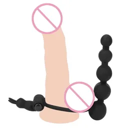 Seks Oyuncak Masager Masaj Ürünleri Yükseltme Penis Titreşimli Yüzük Oyuncak Çift G-Spot Vibratör Popo Çift Penetrasyon Strapon Dildo Anal M9L5