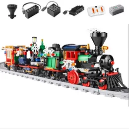 Blocks Car Model 36001 Motorized High-tech Compatible With 10254 Winter Holiday Train Building Blocks Bricks Toys Kids Christmas Gifts T221028