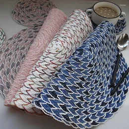 Tapetes de mesa PVC Cotton Placemat Yarn Lace Drink Coasters Dining Plish Cup Bowl Bowl Tea Party Kitchen Acessórios Decoração Decoração de casa Decoração