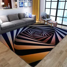 Dywany mata podłogowa abstrakcja geometryczna wir 3D iluzja dywan wejściowe drzwi optyczne nie-poślizgowe Decor Decor salon