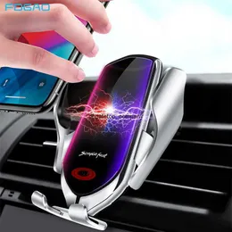 Fast Charge Qi Wireless Car Charger for Samsung S20 S10 iphone 11 Xs Xr Automatic Mount Sensor 10w Charging