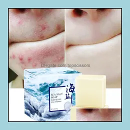 Handmade Soap 100G Sea Salt Handmade Natural Goat Milk Soap Face Treatment Wash Bath Shower Body Soaps Drop Delivery 2022 Health Beau Dhpbn