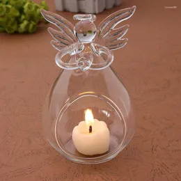 Świece 1PC Glass Crystal Angel wiszący herbata światła domowa dekoracja uchwytu na świecznik Burner olejowy