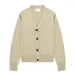 Maglioni da uomo Ricamo Cardigan da uomo Donna Maglione con scollo a V Inverno Maglieria allentata Primavera Autunno Jersey Polsini a coste Top S-XL MA593