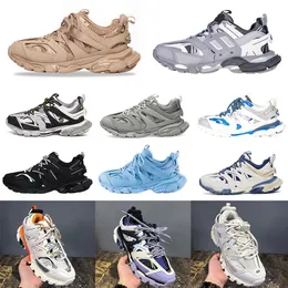 2022 Повседневная обувь Triple s Track 3.0 Кроссовки Прозрачная подошва с кристаллами азота Кроссовки Мужские женские кроссовки Черный Белый Зеленый