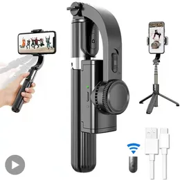 Estabilizadores Selfie Stick Tripé Gimbal Estabilizador Para Celular Suporte para Celular Smartphone Câmera de Ação Celular Handheld Gimble Manual Pau 221028