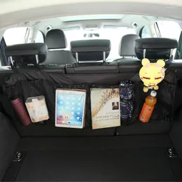 Interior Decorations Car Rear Seat Back Storage Bag Multi Hanging Nets Pocket Trunk Organizer Auto Stowing Tidying Accessories Supplies