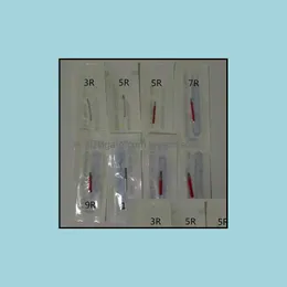 Tattoo Needles 100 Pcs 3R 5R 7R 9R 17R 19R 21R Needles For Manual Pen Semi Permanent Makeup Fog Microblading Eyebrow Drop Delivery 2 Dh3K7