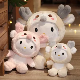 35-45 cm Bella Cervo Peluche Ripiene Animale Morbido Cervo Cuscino Del Fumetto Alce Bambole Giocattolo Sveglio per le Ragazze Del Bambino Di Compleanno regalo di Natale