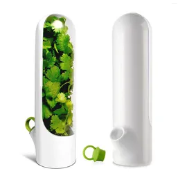 Lagerflaschen Behälter Plastik Organizer Geschmack Kühlschrank Frischwecker Gemüse Saver Gläser Grüne Küche Grüne Küche