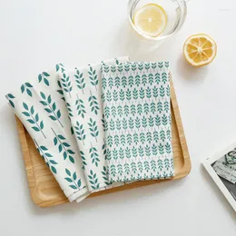 Table Napkin 3pcs/set Kitchen Placemat 45 60cm Cotton And Linen Printed Household Tea Towel