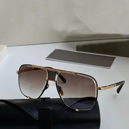 Occhiali da sole di lusso Designer Top Dita Mach Five 2087 occhiali da sole Electroplated Metal Fashion Fashion Fashion Fashi