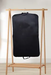 アクセサリーパッケージング主催者ブランドデザインガーメントバッグスーツバッグクローゼットストレージメン用のクリアウィンドウスーツコートブラック