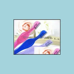 Eyebrow Tools Stencils Face Care Mini Shaving Razor Blades For Women Makeup Tools Antibacterial Protection Film Wholesale 30 Pcs/L Dhghu