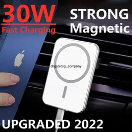Fast Charge 30w Caricabatterie wireless per supporto magnetico per telefono per auto per Macsafe iphone 13 12 Pro Max Mini supporto di ricarica