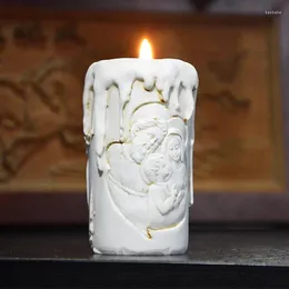 Ljush￥llare Kristus heliga familjesljusstake katolisisme ljus i form av en formad ljusstakar liten ljus hantverk Jesus staty