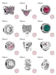 925 Silber Bead Caps Neue I Love Mom Rosa Weiß Spcer Kaffeetasse Perlen passen Original Pandora Charms Silber 925 Armband für Frauen Modeschmuck