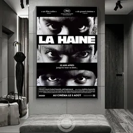 La Haine 1995 Filmy drukuje na płótnie malowanie plakat nienawiści vintage francuski dramat kryminalny