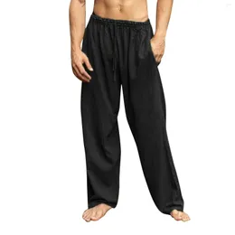 Men's Pants Sprinkle Workout Toddler House Sock Men Spring Summer Trouser Casual Loose Pant Solid Linen Sports Full Length