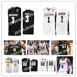 Баскетбольная форма Ncaa Basketball Providence Friars Jersey Нейт Уотсон Эл Дарем Джаред Байнум Ноа Хорхлер А.Дж. Ривз Джастин Минайя Эд Кросвелл Алин Брид