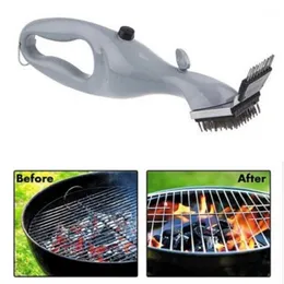 BBQ Tools Akcesoria Grill Pędzel Scraper Cleaner Manual para grilla do gotowania do gotowania odpowiedniego do węgla drzewnego 221028
