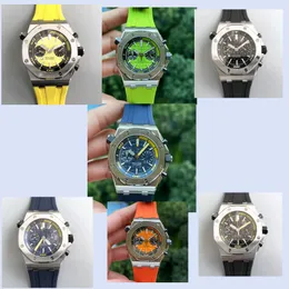 ZF 26703 Montre de Luxe Mens Watches 42mm 3124 Chronograph Mechanical Movement Steel Luxury Watch Designer Watch