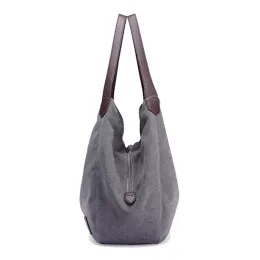 Bolsa de ombro casual de lona Mulheres 2022 Totes sacos Bolsa feminina HBP HBP Capacidade de alta qualidade Moda de bolsas selvagens