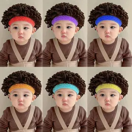 Cappelli a pullover per neonati per bambini bambini Cap di berretto a maglia Bambini Calda Exploding Wig Cappello