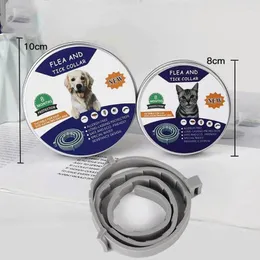 Colliers pour chiens 8 mois collier de prévention des tiques aux puces Perro pour chats harnais moustiques répulsif insectes Coleira