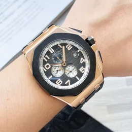 Mens Mechanical Watch Business Watch Life Water geçirmez çelik kasa klasik saatler 44mm Montre de Luxe Bilek saatleri