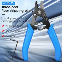 Fiber Optic Equipment Comptyco VCFS-33 Tre-port Optiska strippertångtrådstrippare för FTTH-verktyg Stripping PLIER TOOL